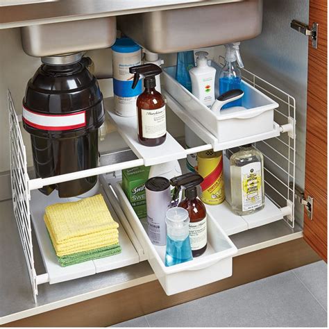 Kitchen Refresh: Undersink | Undersink organization, Bathroom storage ...