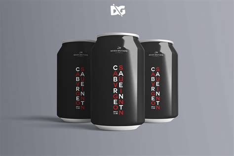 Free Download Realistic Soda Can Label Mockups :: Behance