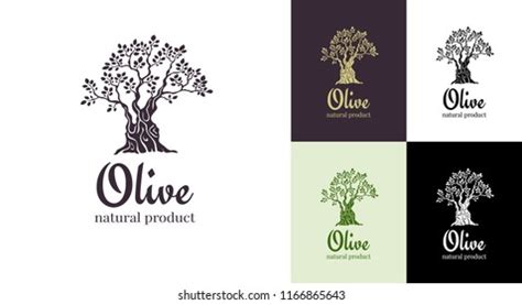 Olive Tree Vector Logo Design Template Stock Vector (Royalty Free ...