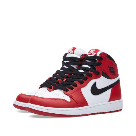 Nike Air Jordan 1 Retro High OG BG 'Varsity Red' White, Black & Varsity ...