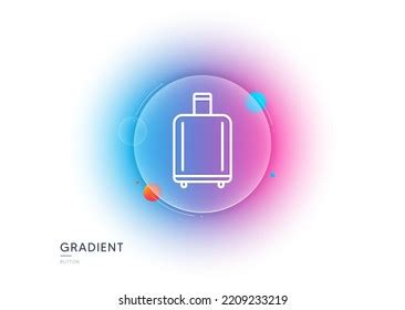 Airport Baggage Reclaim Line Icon Gradient Stock Vector (Royalty Free ...