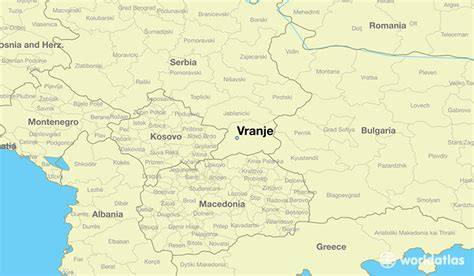 Where is Vranje, Serbia? / Vranje, Central Serbia Map - WorldAtlas.com