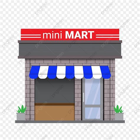 Marte Clipart Vector Mini Mart Shop Building Vector Png Shop Mart | The ...