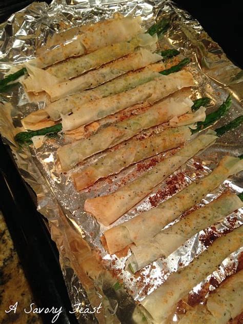 Phyllo Wrapped Asparagus - A Savory Feast