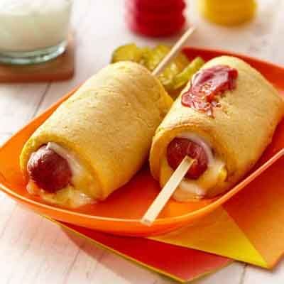 Baked Cheesy Corn Dog Recipe | Land O’Lakes