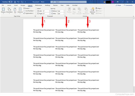 How To Create Columns In Word Without Lines - Printable Templates Free