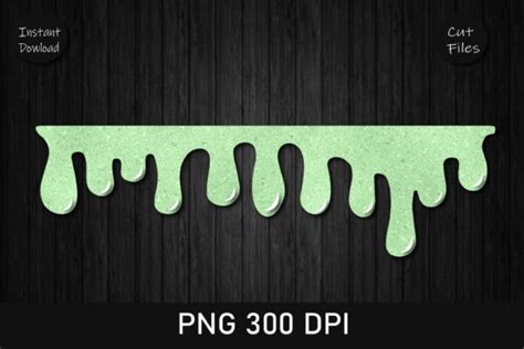 Dripping Green Glitter Clip Art Graphic by Rizu Designs · Creative Fabrica