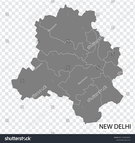 High Quality Map New Delhi Capital Stock Vector (Royalty Free) 2160638847 | Shutterstock