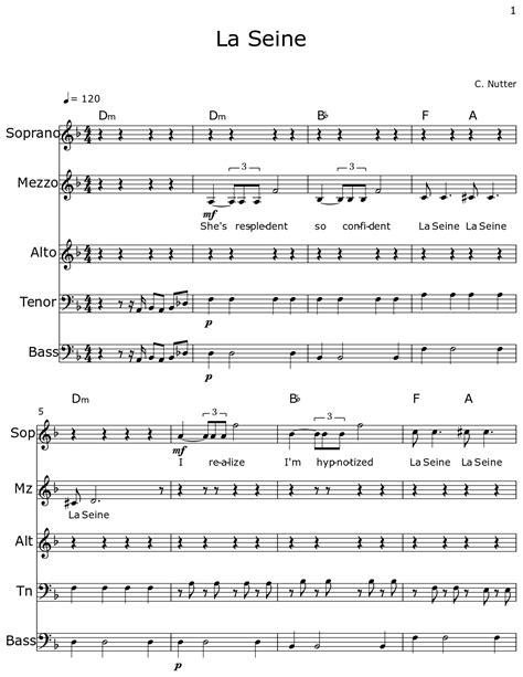 La Seine - Sheet music for Piano