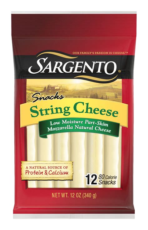 Sargento® Natural String Cheese Snacks, 12 oz, 12 Count - Walmart.com