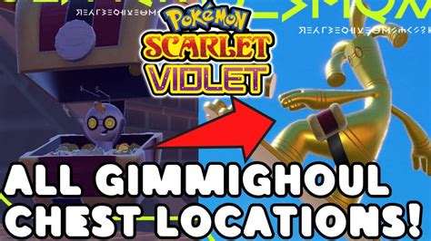 ALL Gimmighoul CHEST Locations! Evolve into Gholdengo for Pokemon Scarlet and Violet - YouTube