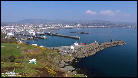 Aerial view of Douglas, Isle of Man