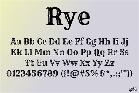 Rye Font | Nicole Fally | FontSpace