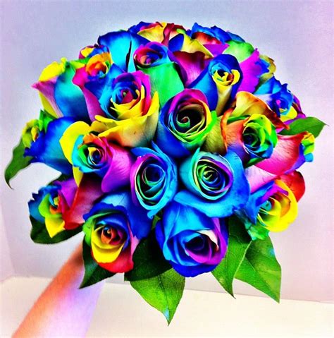 Love colour? This is the perfect wedding bouquet for you featuring ...