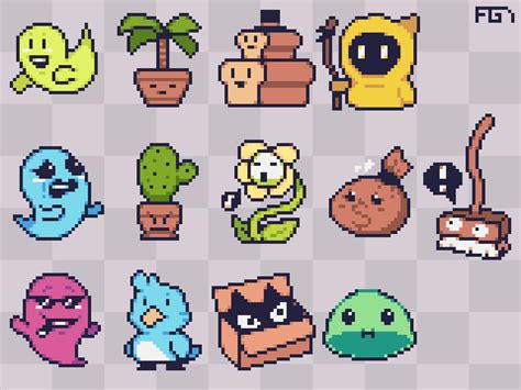 1 [oc] Small 32x32 Enemy Dudes Heavily Inspired By Mortmort | Free ...