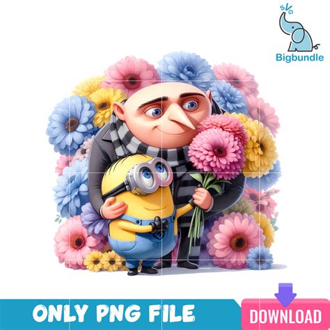 Gru And Minions Hugging Despicable Me PNG