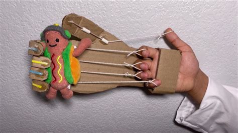 How to Make a Robotic Hand from Cardboard - YouTube