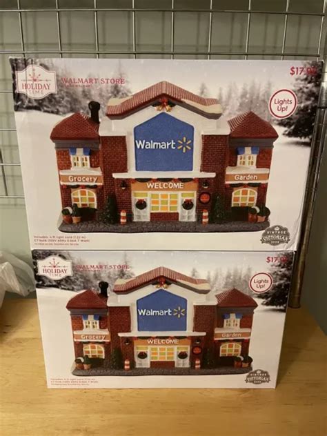 WALMART CHRISTMAS VILLAGE 2023 Holiday Time Lights Up New In Box $45.99 - PicClick
