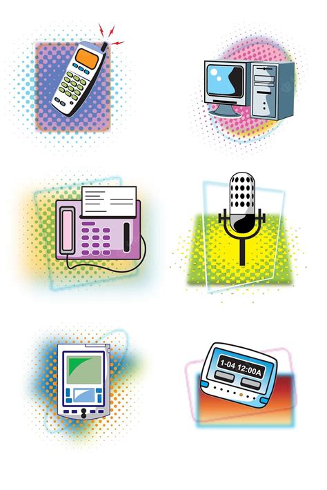 Premium Vector | Communication devices