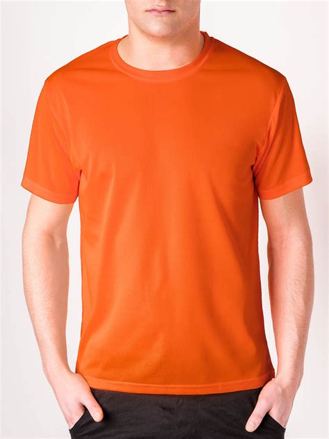 Men's plain t-shirt S883 - orange | MODONE wholesale - Clothing For Men