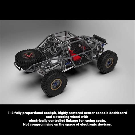 Capo U4 CD1582X Queen 1/8 Scale RC Off-Road Crawler Vehicle Model Kit ...