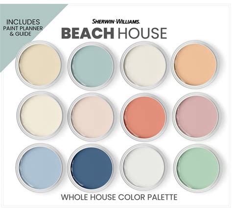 Tropical Beach Color Palette Sherwin Williams Beach Colors - Etsy ...