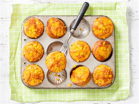 Cheesy Corn Muffins | Savory