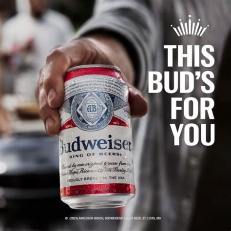 Budweiser Lager Domestic American Lager Beer, 12 can / 16 fl. oz - Kroger