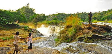 Hiking top of Murchison Falls in Murchison Falls National Park