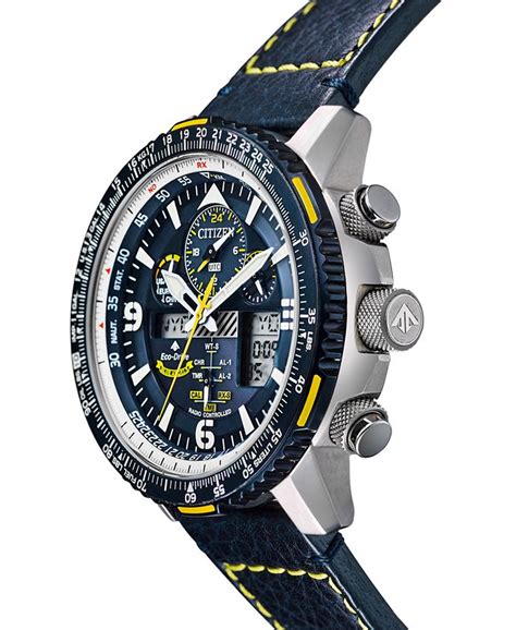 Citizen Eco-Drive Men's Analog-Digital Chronograph Promaster Blue Angels Skyhawk A-T Blue ...