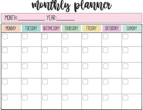 Monthly Planner Organization - Oct 2 FREE PRINTABLE Weekly & Monthly Planners... #Mon… | Study ...