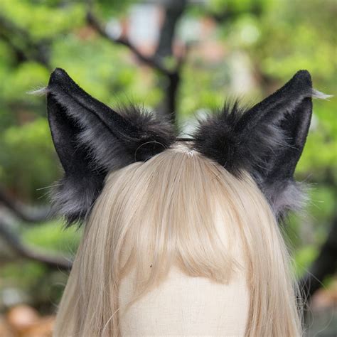 Wolf Ears Headband,black Wolf Ears,werewolf Ears,anime Ears,animal Ears,cosplay Ears,costume ...