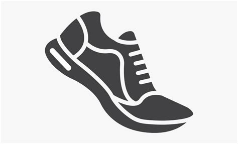 Cross Country Running Shoe Clipart Running clipart black and white