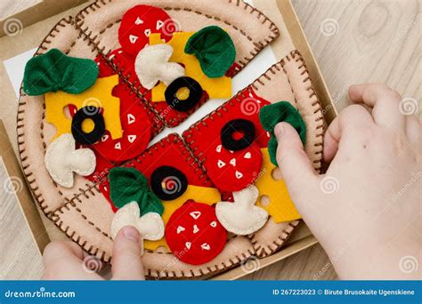 Felt Food Toys for the Kids. Stock Image - Image of handcraft, knitted ...