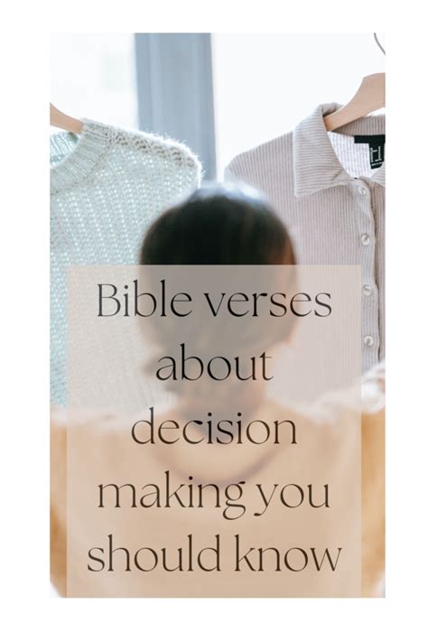 Bible Verses About Decision Making You Should Know - Transformed with grace