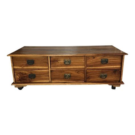 Vintage Handmade Wood Chest Coffee Table | Chest coffee table, Coffee table, Coffee table vintage