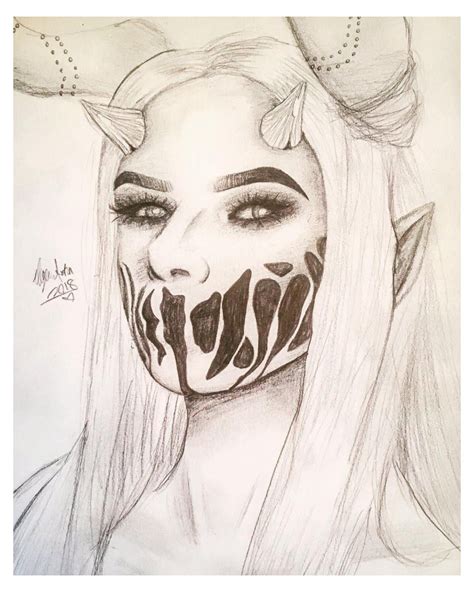 Female Devil Drawing