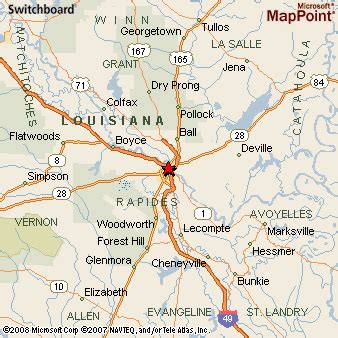 Where is Alexandria, Louisiana? see area map & more