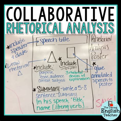 The Daring English Teacher: Collaborative Rhetorical Analysis Poster Project