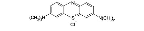 The chemical structure of Methylene Blue dye. | Download Scientific Diagram