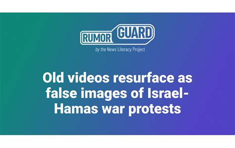 Old videos resurface as false images of Israel-Hamas war protests