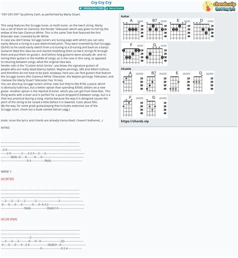 Chord: Cry Cry Cry - tab, song lyric, sheet, guitar, ukulele | chords.vip