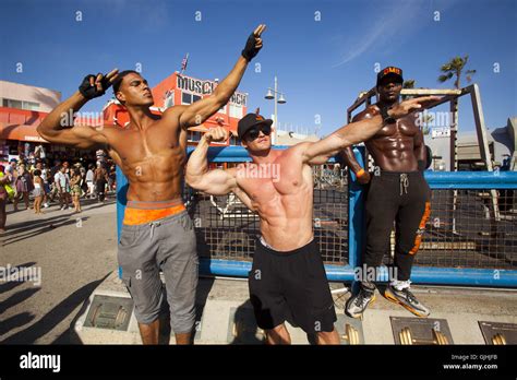 Bodybuilders, Muscle Beach, Venice Beach, Venice, Los Angeles Stock ...