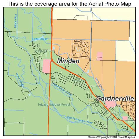 Aerial Photography Map of Minden, NV Nevada