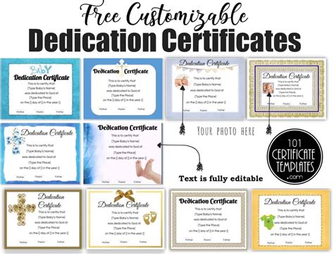 FREE Baby Dedication Certificate | Editable and Printable