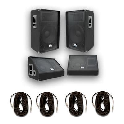 PAIR 15" PA/DJ Speakers & 2 18" Inch Subwoofer Cabs~NEW | Reverb