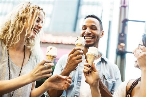 Friends Eating Ice Cream Downtown L.A. - Study Breaks