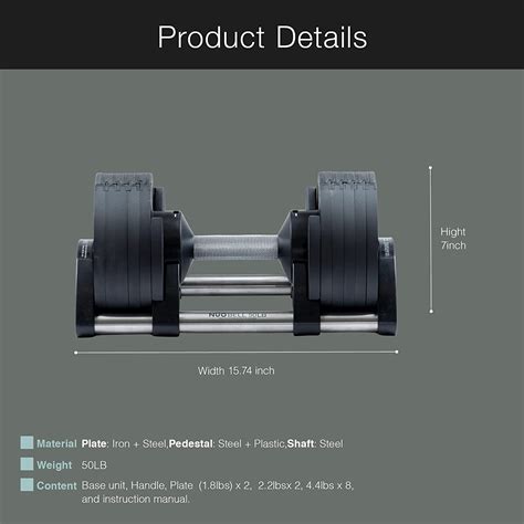 Nuobell Adjustable Dumbbell 550 (Standard) Pairs | Rocky Mountain ...