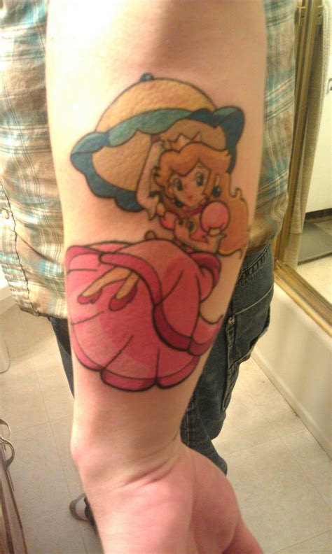 Princess Peach Tattoo by avatarscherubim on DeviantArt