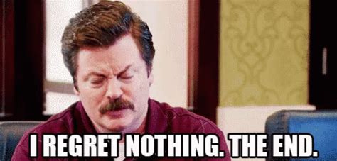 Ron Swanson GIF - RonSwanson ParksAndRec IRegretNothing GIFs | Ron ...